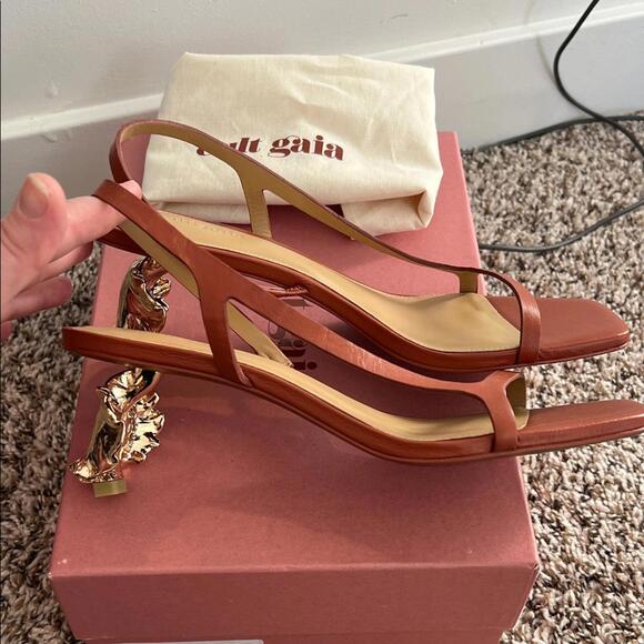 Cult Gaia Women's Orange Heels - Picture 3 of 4